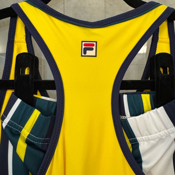 Fila Yellow and Navy Tennis Dress - Picture 4 of 5